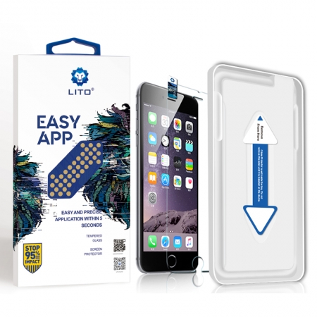 Iphone 6/6S Clear Tempered Glass Screen Protector With Installation Tool 