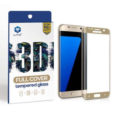 Samsung Galaxy S7 Edge Full Screen Curved Tempered Glass Screen Protector 