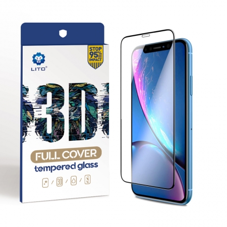 IPhone XR 6.1 Inch Full Coverage Tempered Glass Screen Protectors 