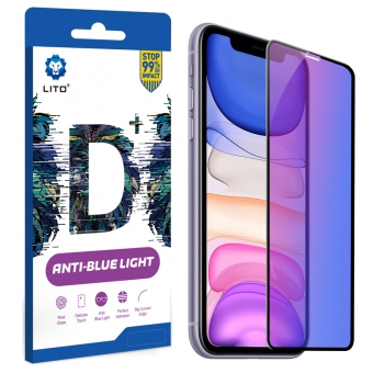 Best LITO Full Coverage Full Glue Anti-Blue Light Tempered Glass Screen Protector For iPhone 11/XR For Sale