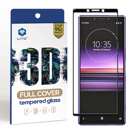 LITO Full Coverage Full Glue High Definition Tempered Glass Screen Protector For Sony XZ5 