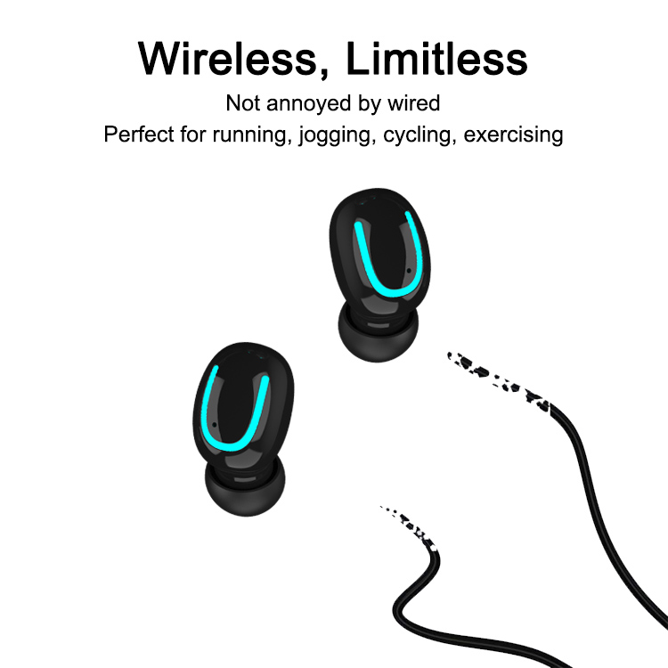 sport wireless bluetooth earbuds with mic
