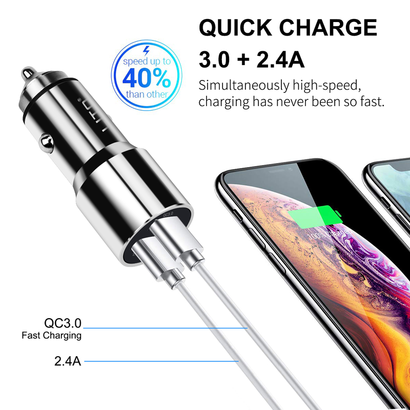 usb car charger dual port