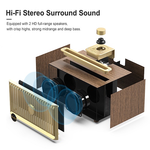 HiFi Stereo Sound Bluetooth Wireless Speaker