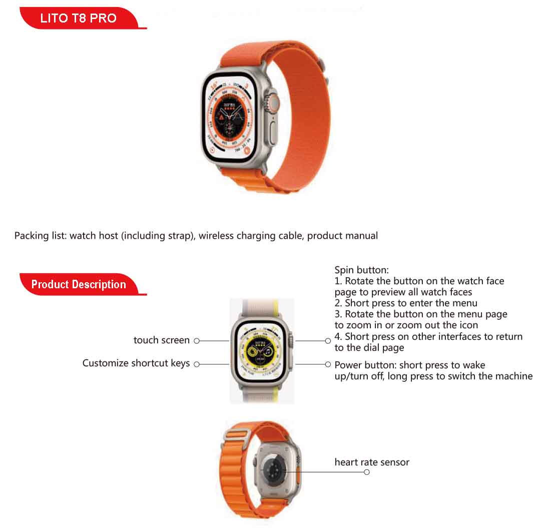T8 Pro smart watch