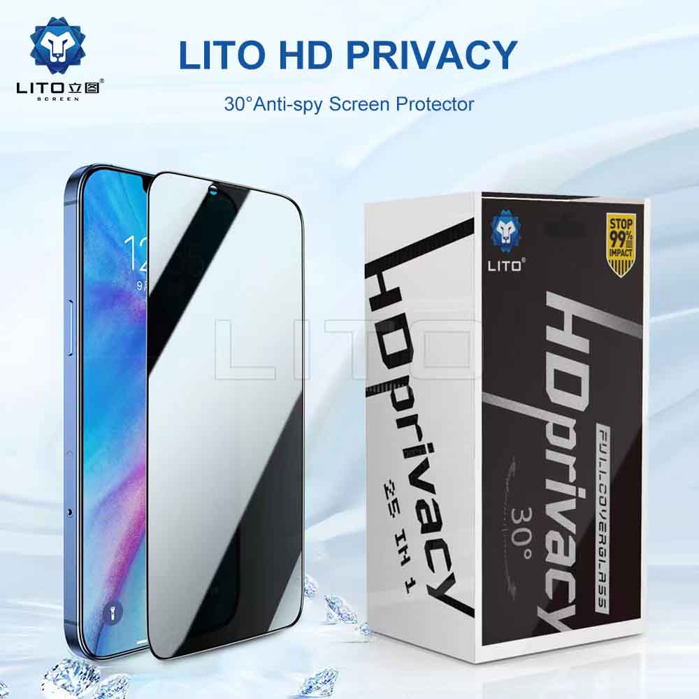 Privacy tempered glass screen protector