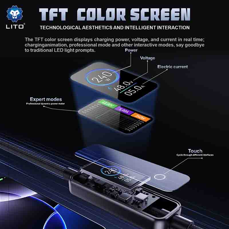 fast charging cable with screen fast charging cable with screen