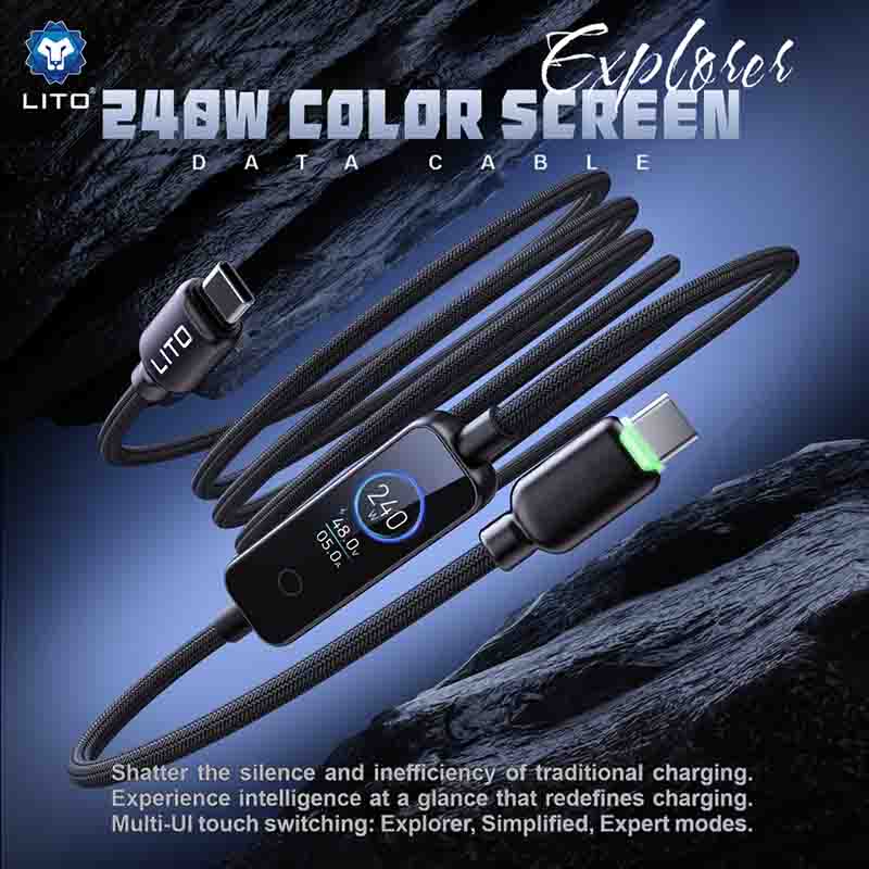 charging cable with display charging cable with display
