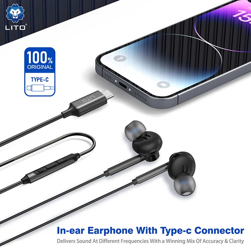 USB-C wired earphones USB-C wired earphones