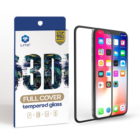 IPhone Xs Max 3D Full Frame Curved Edge Tempered Glass Screen Protectors 