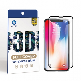 Iphone xs full coverage screen protector apple tempered glass protection film