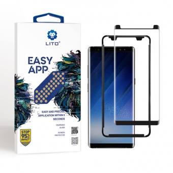 Samsung galaxy note 8 tempered glass screen protector full adhesive with applicator