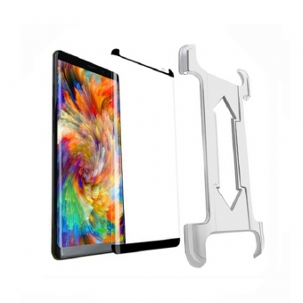Samsung galaxy note 8 edge adhesive tempered glass screen protector with easy installation tray