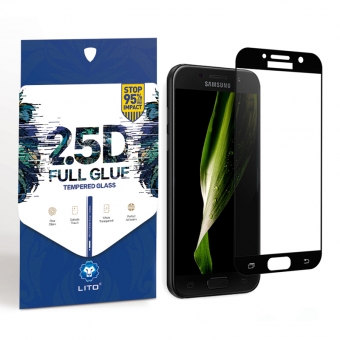 Samsung galaxy a3/a5/a7 2017 2.5d full coverage tempered glass screen protector