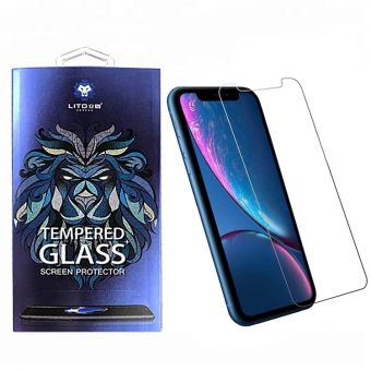 Iphone xr 9h 0.33mm 2.5d high clear tempered glass screen protectors