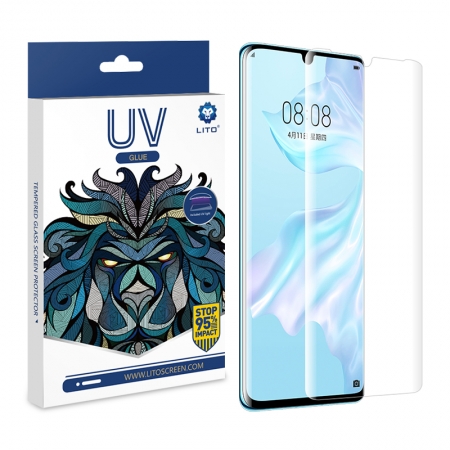 Huawei P30 Pro UV Liquid Tempered Glass Fingerprint Sensor Screen Protector 