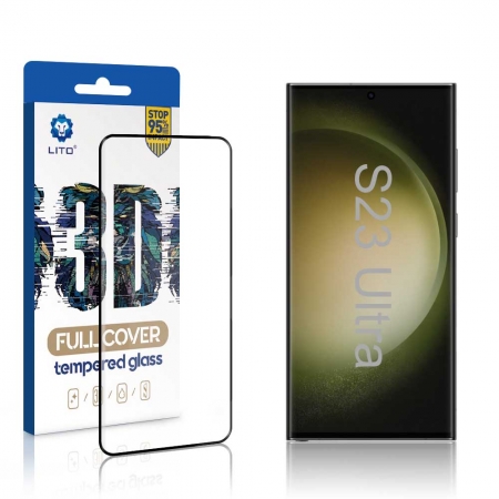 Lito 3D Full Glue Fingerprint Unlock Screen Protector For Samsung Galaxy S23 Ultra 