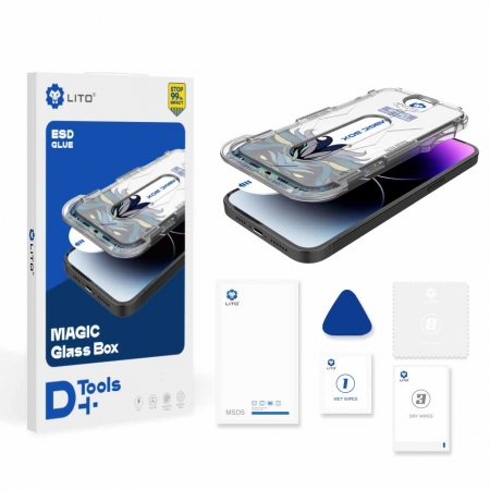 Wholesale Lito Magic Box D+ Tools HD Full Glass Screen Protector For iPhone 