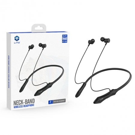 Wholesale Lito Wireless Skin-Friendly Neckband Bluetooth Earphone 