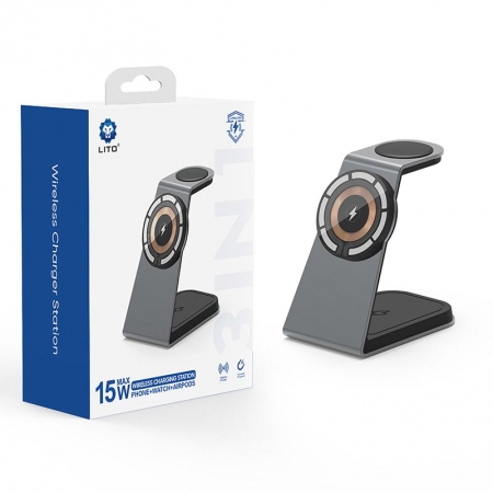 Wholesale LITO 3 in 1 wireless magnetic charger 