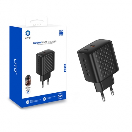 LITO LC13 GaN 20W Fast Charger with USB-C Port 