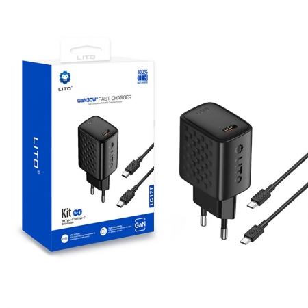 LITO LC17 GaN 30W Fast Charger with USB-C Port 