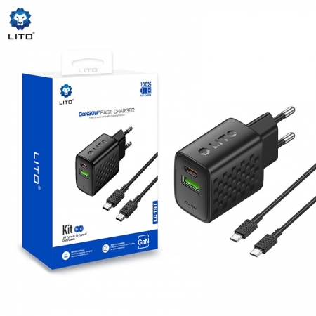 LITO LC19 30W GaN Phone Charger & USB-C Power Adapter 