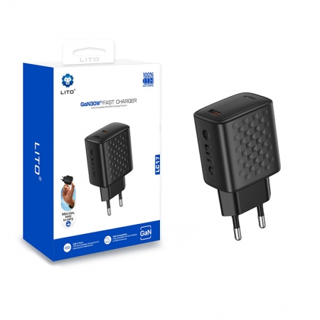 LITO LC17 GaN 30W Fast Charger with USB-C Port 