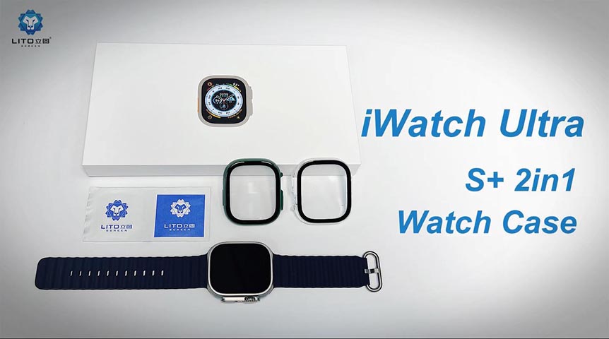 Apple Watch Ultra Watch Case with tempered glass 2in1 set