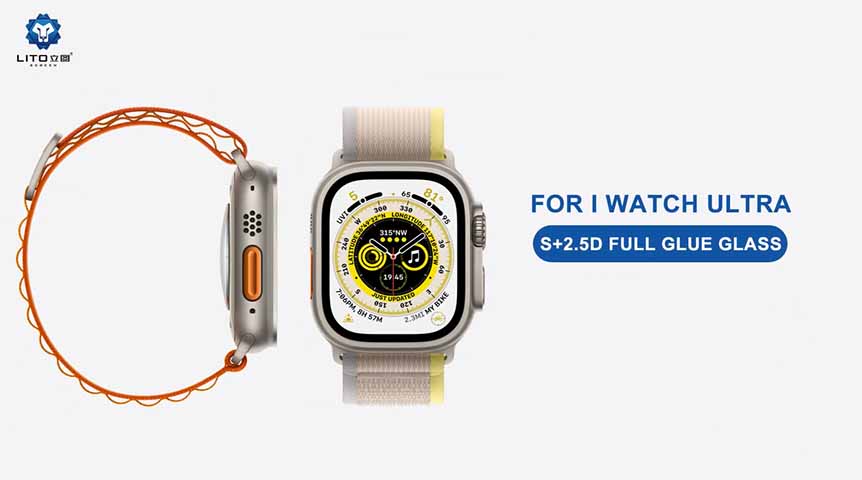 Lito Apple Watch Ultra Tempered Glass Screen Protector