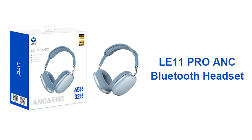 Power your playlists with LE11 PRO ANC Bluetooth Headset
