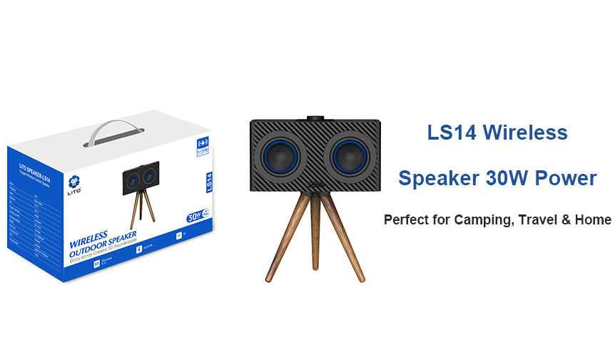 Need a compact 30W outdoor speaker with powerful sound and fast Bluetooth connection?