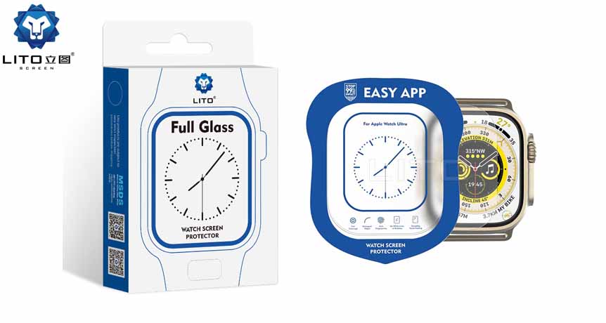 Lito Apple watch ultra screen protector with easy app