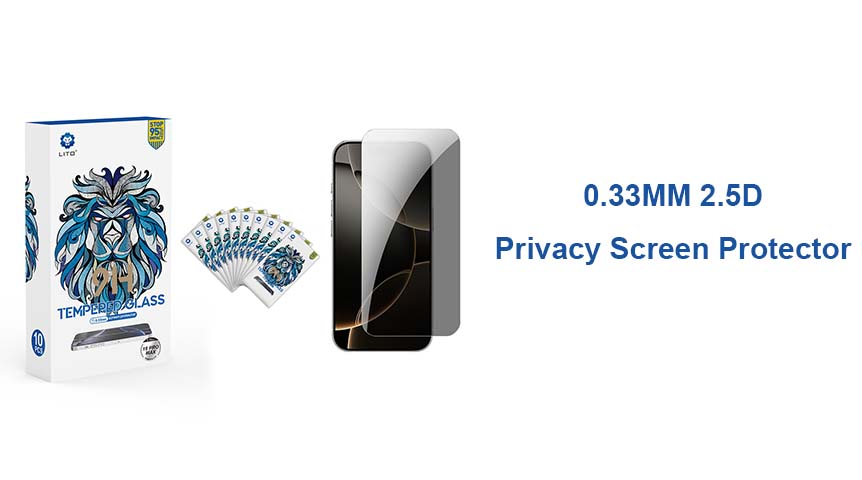 LITO 0.3mm 2.5D Privacy Glass Screen Protector