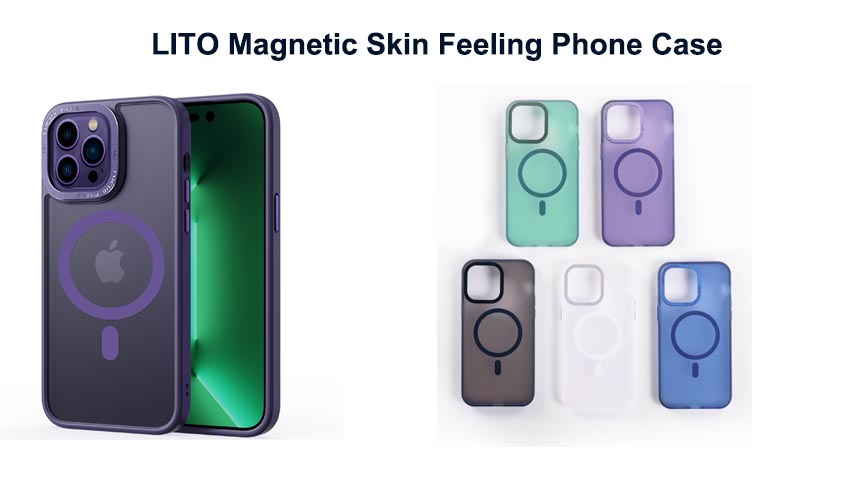 LITO Magnetic Skin Feeling Phone Case For iPhone