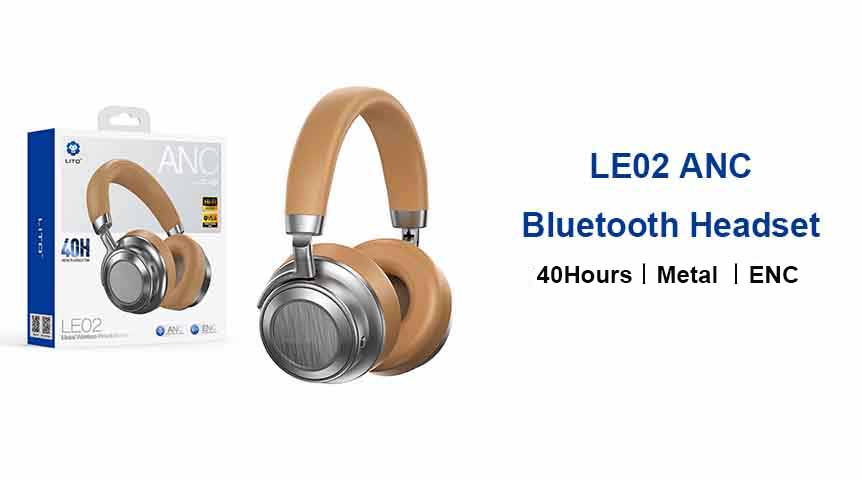 LITO LE02 Metal ANC Bluetooth Headset