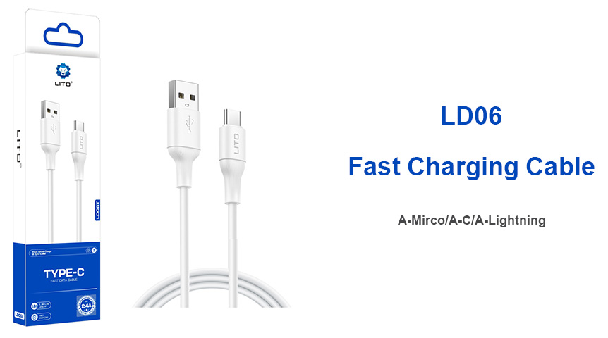 LITO LD06 2.4A Stable Fast Charging Cable LD06 with 100% Copper Core