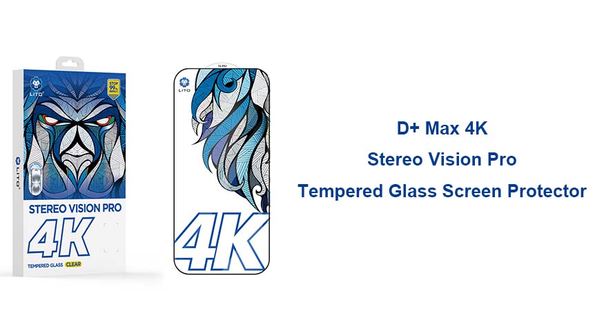 LITO D+ Max 4K Stereo Vision Pro Clear Full Glass Screen Protector